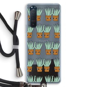 Sansevieria: Sony Xperia 5 II Transparant Hoesje met koord