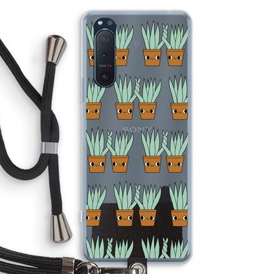 Sansevieria: Sony Xperia 5 II Transparant Hoesje met koord