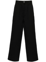 Stüssy pantalon en coton à coupe droite - Noir