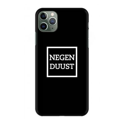 Negenduust black: Volledig geprint iPhone 11 Pro Max Hoesje