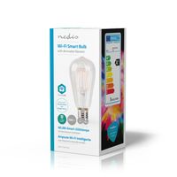 Nedis SmartLife LED Filamentlamp | Wi-Fi | E27 | 500 lm | 5 W | ST64 | 1 stuks - WIFILF10WTST64 WIFILF10WTST64 - thumbnail