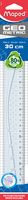 Maped lat Geometric 30 cm, transparant