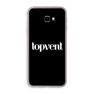 Topvent Zwart: Samsung Galaxy J4 Plus Transparant Hoesje