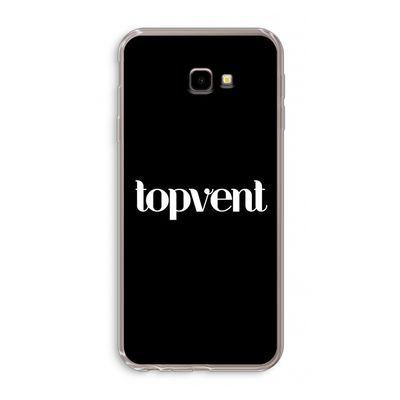 Topvent Zwart: Samsung Galaxy J4 Plus Transparant Hoesje