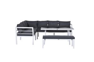 Loungeset Garden Impressions Blakes 4-delig mat wit - nog 1 stuk beschikbaar!