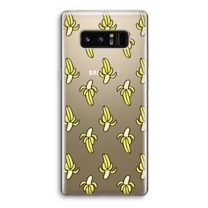 Bananas: Samsung Galaxy Note 8 Transparant Hoesje
