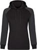 Miners Mate MY620 Ladies´ Hoody - Black/Heather Black - XS Miners Mate MY620 Ladies´ Hoody - Black/Heather Black - XS