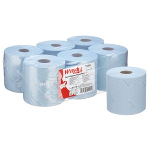 Poetsrol WypAll L10 1-laags 19,5x304m 800vel blauw 7255