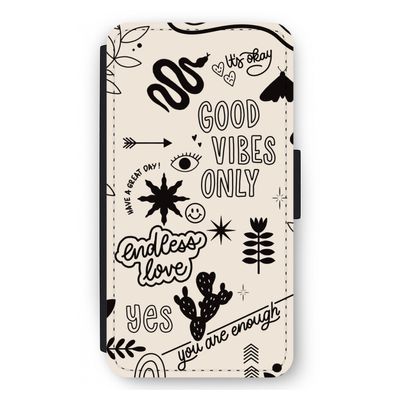Good vibes: iPhone 12 mini Flip Hoesje