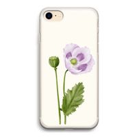 Purple poppy: iPhone 7 Transparant Hoesje