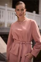 Gaby bonded top - dusty pink - 13262
