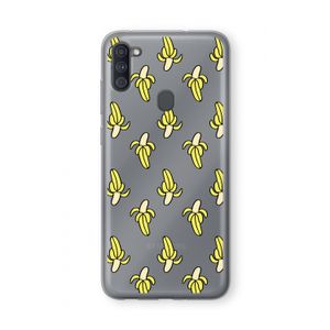 Bananas: Samsung Galaxy A11 Transparant Hoesje