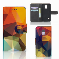 Samsung Galaxy S5 Mini Bookcase Polygon Color - thumbnail