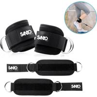Sanbo 2x Enkelband voor Fitness - Incl. 2 Karabijnhaken - Ankle Straps - thumbnail