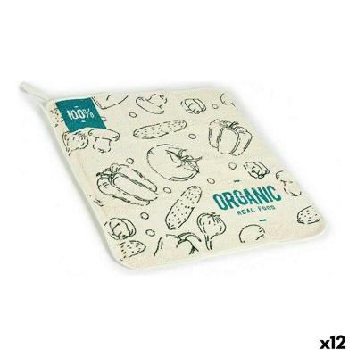 Keukendoek Kinvara Wit Groen 50 x 0,3 x 50 cm (12 Stuks)