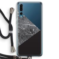 Combinatie marmer: Huawei P20 Pro Transparant Hoesje met koord