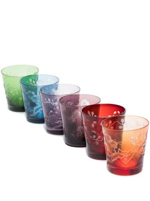 POLSPOTTEN lot de verres Blossom - Rouge