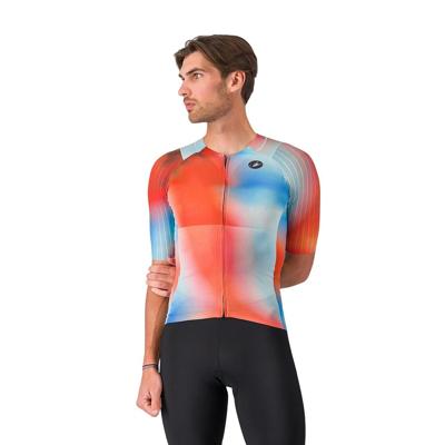 Castelli free speed 3 race top paprika/winter sky heren