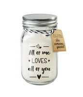 Black  White scented candles - All of me