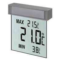 TFA Raam Thermometer - digitaal - grijs - 10 x 10 cm - buiten - inclusief batterij TFA Raam Thermometer - digitaal - grijs - 10 x 10 cm - buiten - inclusief batterij