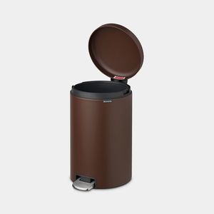 Brabantia Newicon 20 l Rond Kunststof, Roestvrijstaal Bruin