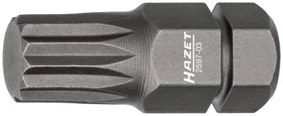 HAZET Bit 2597-03 · 5/16 inch (8 mm) zeskant massief · Binnenveeltandprofiel XZN · SW M8