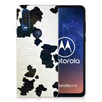 Motorola One Vision | TPU Hoesje | Koeienvlekken