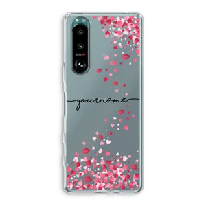Hartjes en kusjes: Sony Xperia 5 III Transparant Hoesje