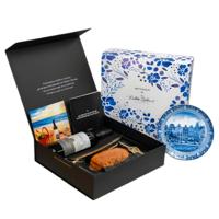 Luxe Zalm cadeau met Delfts Blauw (deluxe)