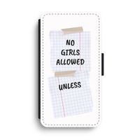 No Girls Allowed Unless: iPhone XS Max Flip Hoesje