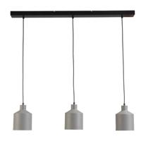 Masterlight Leuke eettafellampBoris Concepto 3x14 zwart met grijs - 2020-05-00-100-3