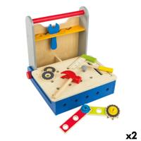 Gereedschapsset voor kinderen Colorbaby 20 Onderdelen 2 Stuks