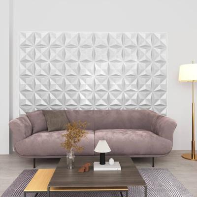VidaXL 12 st wandpanelen 3d origami 3 m² 50x50 cm wit