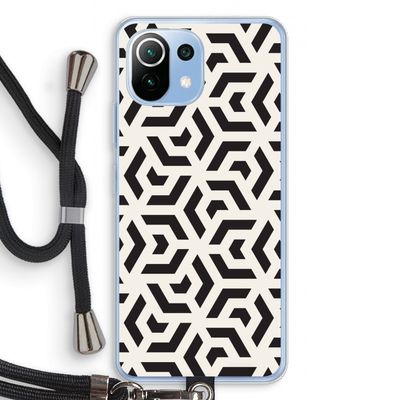 Crazy pattern: Xiaomi Mi 11 Lite Transparant Hoesje met koord