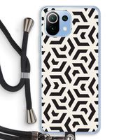 Crazy pattern: Xiaomi Mi 11 Lite Transparant Hoesje met koord