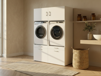 Kast WASHING 2 machines naast elkaar LARGE wit