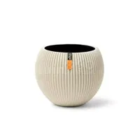 Capi Bloempot Vaas Bol Groove Beige Ø18cm