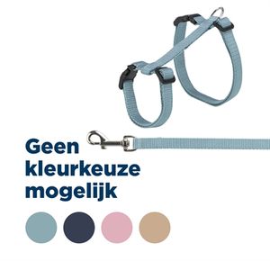 TRIXIE KATTENTUIG MET RIEM ASSORTI 34-57 CM/13MM 120 CM