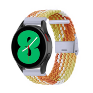 Braided nylon bandje - Geel / oranje - Samsung Galaxy watch 7 / Galaxy Watch FE - 40mm & 44mm