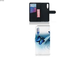 Xiaomi Mi 9 | Telefoonhoesje | Met pasjeshouder | Vlinders