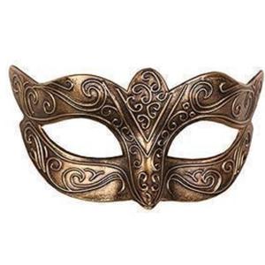 Venetiaans verkleed masker - goud - kunststof - oogmasker - carnaval - volwassenen