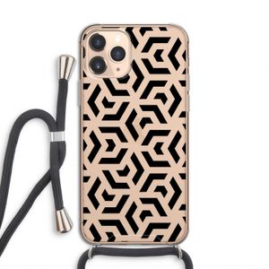 Crazy pattern: iPhone 11 Pro Transparant Hoesje met koord