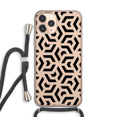 Crazy pattern: iPhone 11 Pro Transparant Hoesje met koord