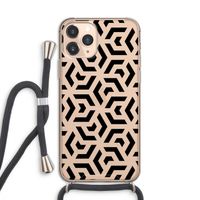 Crazy pattern: iPhone 11 Pro Transparant Hoesje met koord