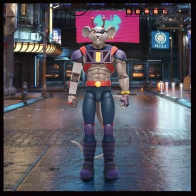 Biker Mice From Mars Action Figure Modo 20 cm - Damaged packaging