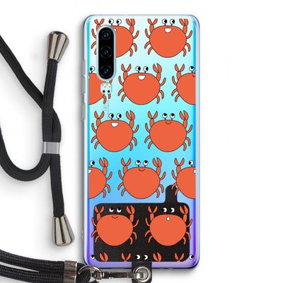 Krab: Huawei P30 Transparant Hoesje met koord