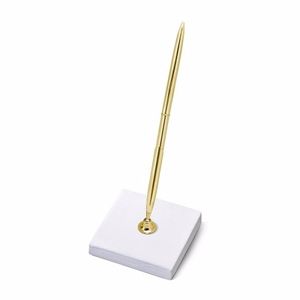 Pennenhouder Luxe - Bruiloft - incl. pen - goud - 8 x 16,5 cm