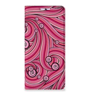 Xiaomi 11T | Xiaomi 11T Pro Bookcase Swirl Pink