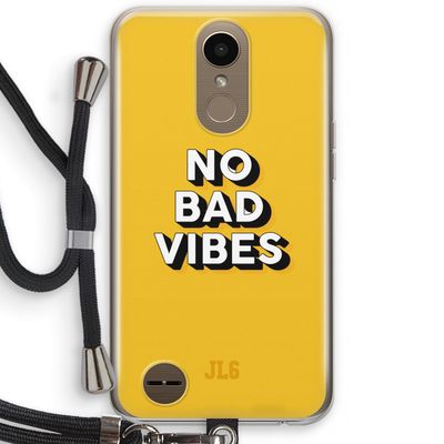 No Bad Vibes: LG K10 (2017) Transparant Hoesje met koord
