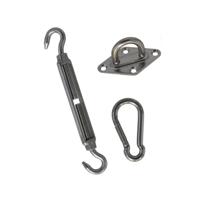 Schaduwdoek ophangaccessoires set - 3-delig - luifel/hangmat bevestiging Schaduwdoek ophangaccessoires set - 3-delig - luifel/hangmat bevestiging
